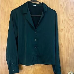 Elegant dark green Women's Top